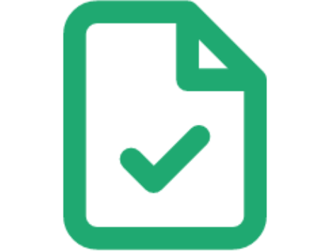 Document with checkmark icon